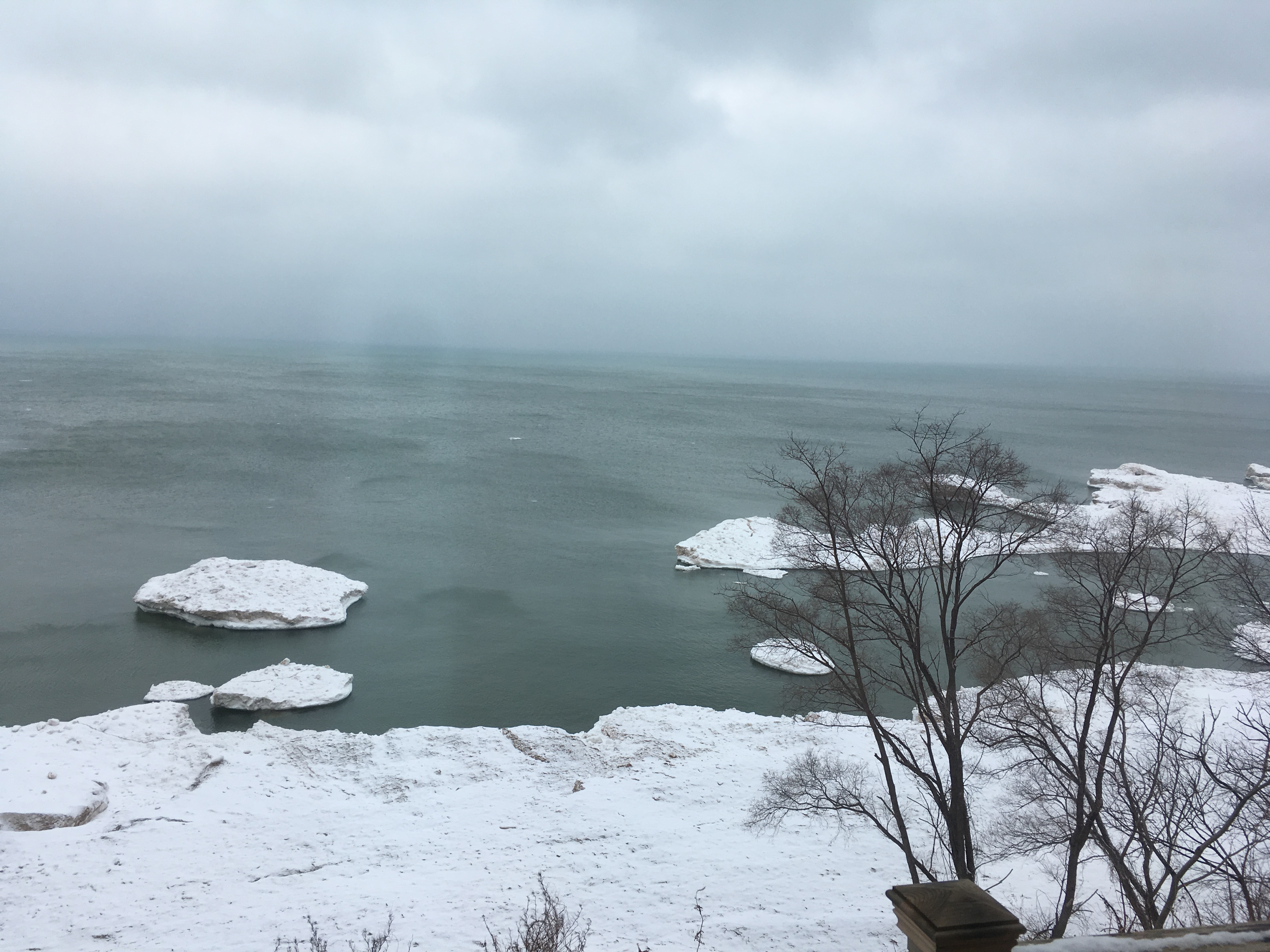 Lake Michigan ice view